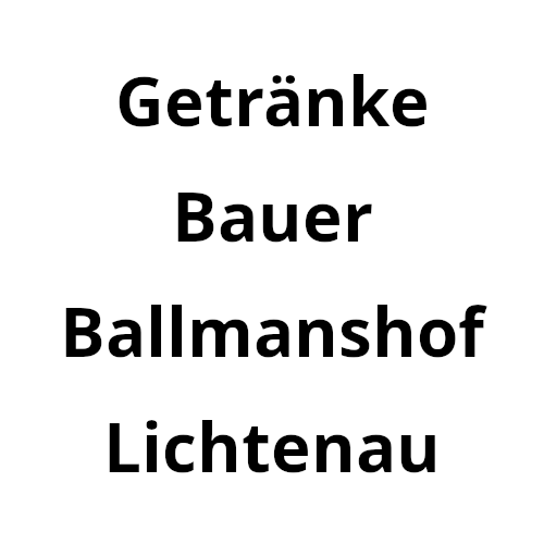 Getränke Bauer Ballmanshof Lichtenau